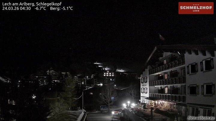 Archiv Foto Webcam Lech: Hotel Schmelzhof