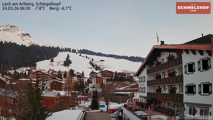 Archiv Foto Webcam Lech: Hotel Schmelzhof