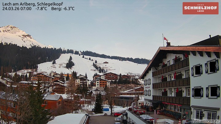 Archiv Foto Webcam Lech: Hotel Schmelzhof