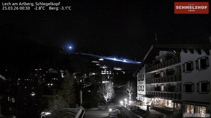 Archiv Foto Webcam Lech: Hotel Schmelzhof