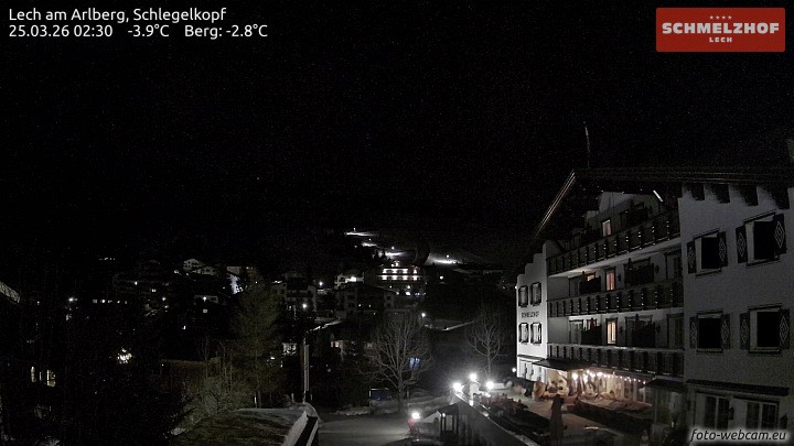 Archiv Foto Webcam Lech: Hotel Schmelzhof