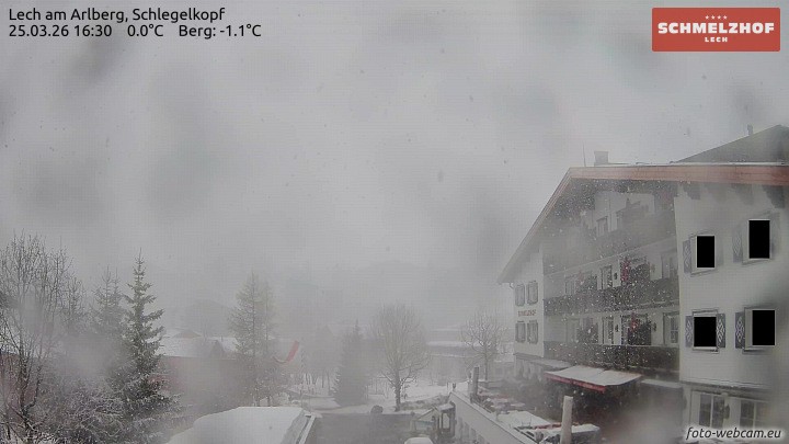 Archiv Foto Webcam Lech: Hotel Schmelzhof