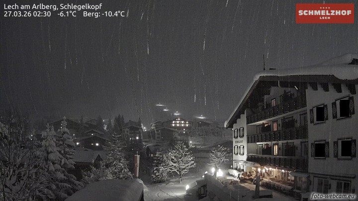 Archiv Foto Webcam Lech: Hotel Schmelzhof