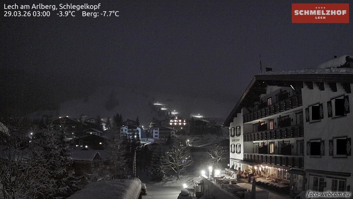 Archiv Foto Webcam Lech: Hotel Schmelzhof