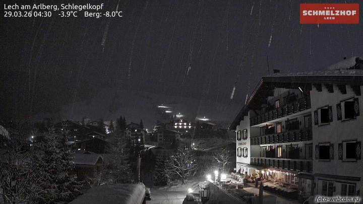 Archiv Foto Webcam Lech: Hotel Schmelzhof