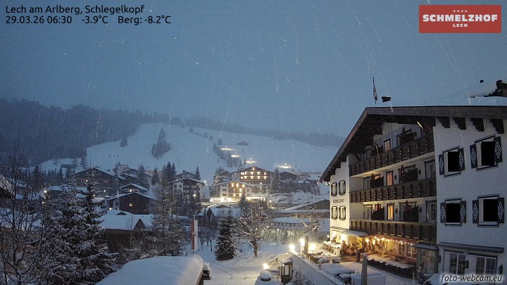 Archiv Foto Webcam Lech: Hotel Schmelzhof