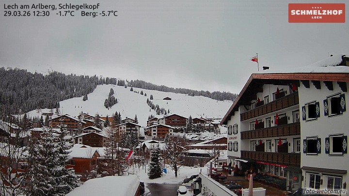 Archiv Foto Webcam Lech: Hotel Schmelzhof