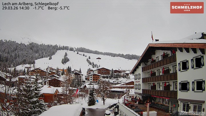 Archiv Foto Webcam Lech: Hotel Schmelzhof