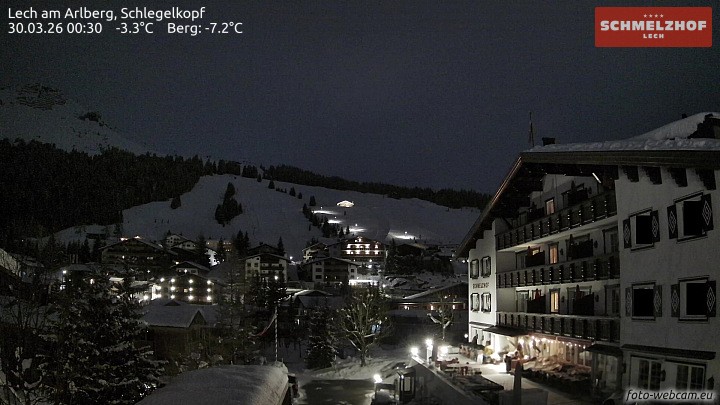Archiv Foto Webcam Lech: Hotel Schmelzhof