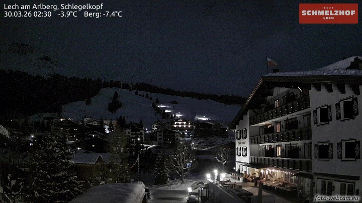 Archiv Foto Webcam Lech: Hotel Schmelzhof