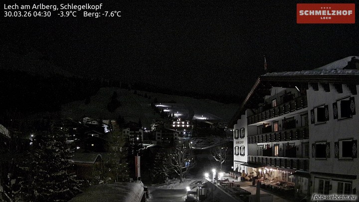 Archiv Foto Webcam Lech: Hotel Schmelzhof