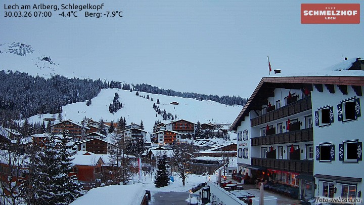 Archiv Foto Webcam Lech: Hotel Schmelzhof