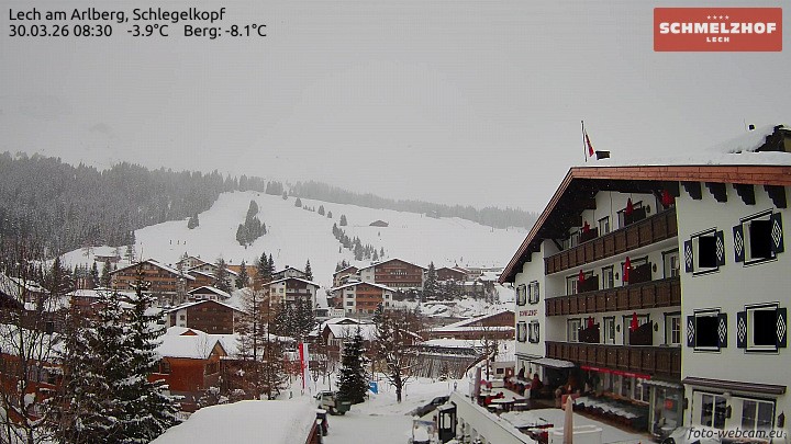 Archiv Foto Webcam Lech: Hotel Schmelzhof