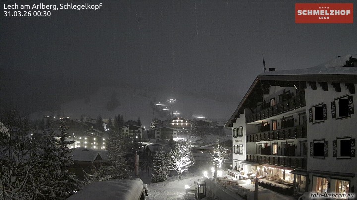 Archiv Foto Webcam Lech: Hotel Schmelzhof