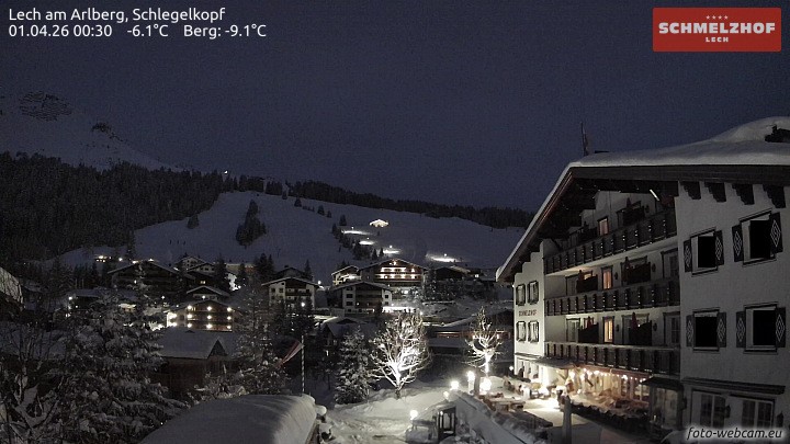 Archiv Foto Webcam Lech: Hotel Schmelzhof