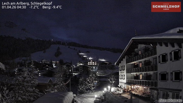Archiv Foto Webcam Lech: Hotel Schmelzhof