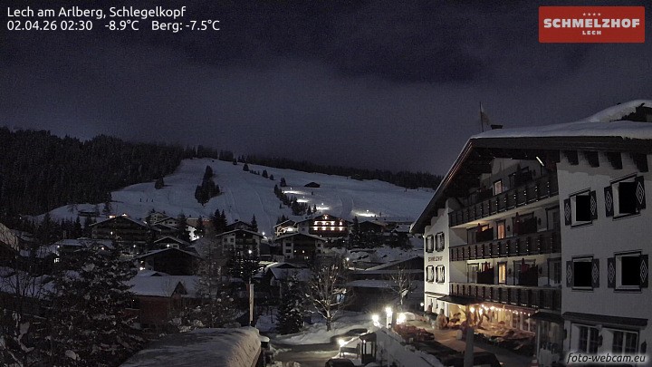 Archiv Foto Webcam Lech: Hotel Schmelzhof