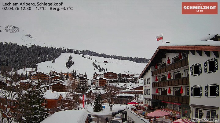 Archiv Foto Webcam Lech: Hotel Schmelzhof