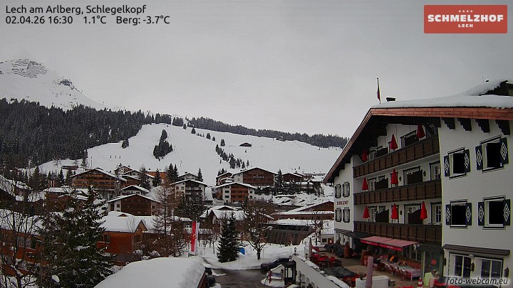 Archiv Foto Webcam Lech: Hotel Schmelzhof