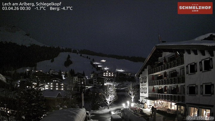 Archiv Foto Webcam Lech: Hotel Schmelzhof