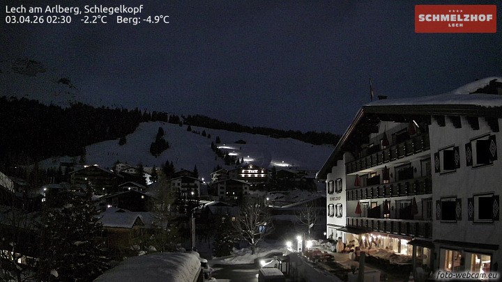 Archiv Foto Webcam Lech: Hotel Schmelzhof