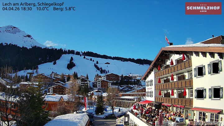 Archiv Foto Webcam Lech: Hotel Schmelzhof