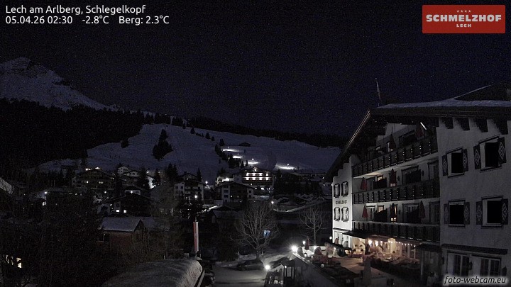 Archived image Webcam Hotel Schmelzhof (Lech)