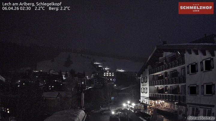 Archiv Foto Webcam Lech: Hotel Schmelzhof