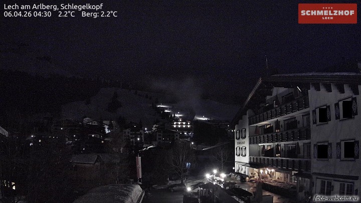 Archiv Foto Webcam Lech: Hotel Schmelzhof