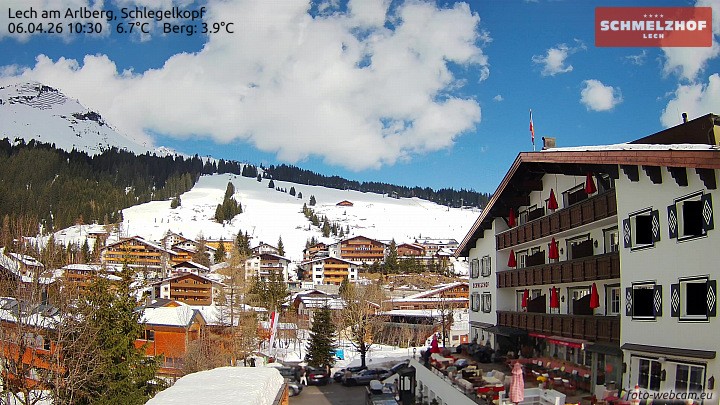 Archiv Foto Webcam Lech: Hotel Schmelzhof