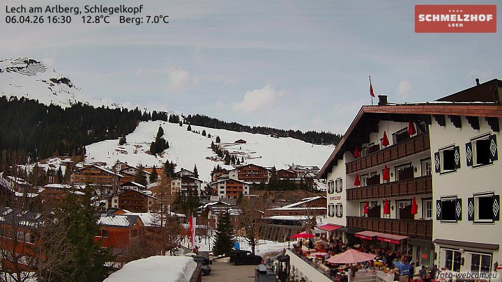 Archiv Foto Webcam Lech: Hotel Schmelzhof