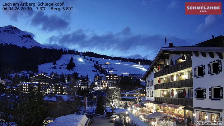 Archiv Foto Webcam Lech: Hotel Schmelzhof