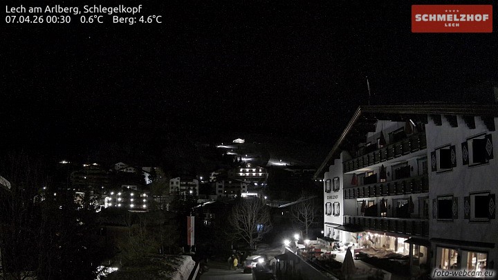 Archiv Foto Webcam Lech: Hotel Schmelzhof