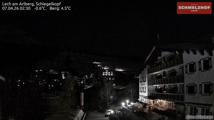 Archiv Foto Webcam Lech: Hotel Schmelzhof