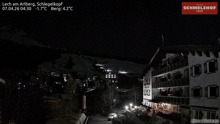 Archiv Foto Webcam Lech: Hotel Schmelzhof