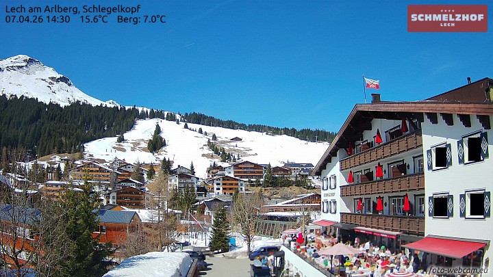 Archiv Foto Webcam Lech: Hotel Schmelzhof