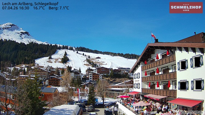 Archiv Foto Webcam Lech: Hotel Schmelzhof