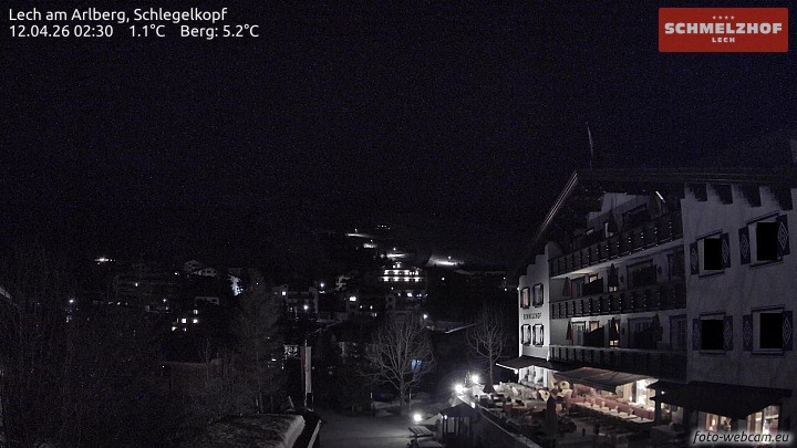 Archiv Foto Webcam Lech: Hotel Schmelzhof