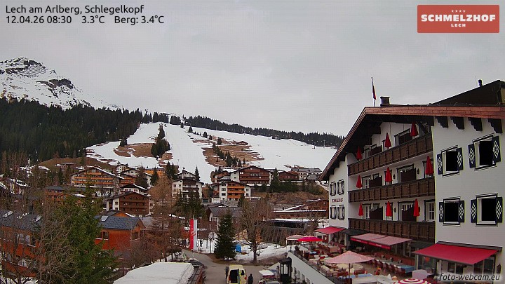Archiv Foto Webcam Lech: Hotel Schmelzhof