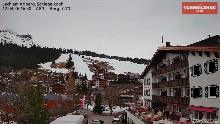 Archiv Foto Webcam Lech: Hotel Schmelzhof