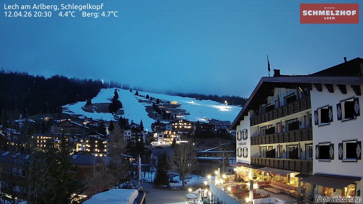 Archiv Foto Webcam Lech: Hotel Schmelzhof