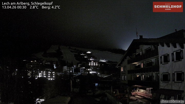 Archived image Webcam Hotel Schmelzhof (Lech)