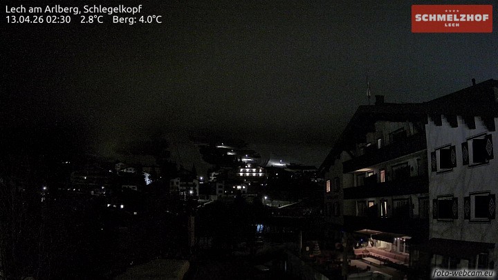 Archived image Webcam Hotel Schmelzhof (Lech)
