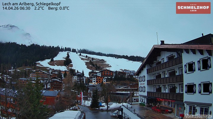 Archiv Foto Webcam Lech: Hotel Schmelzhof
