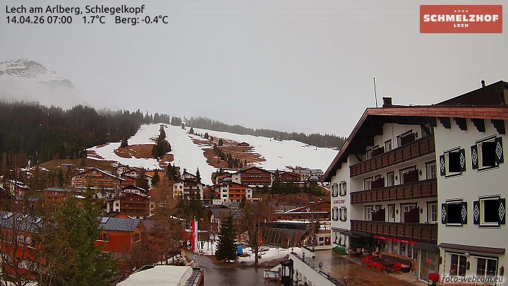 Archiv Foto Webcam Lech: Hotel Schmelzhof