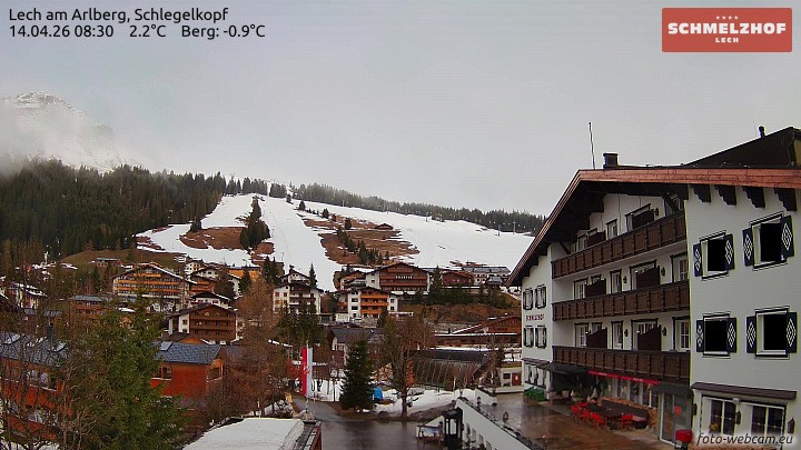 Archiv Foto Webcam Lech: Hotel Schmelzhof