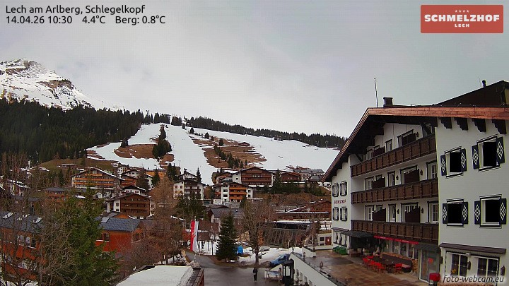 Archiv Foto Webcam Lech: Hotel Schmelzhof