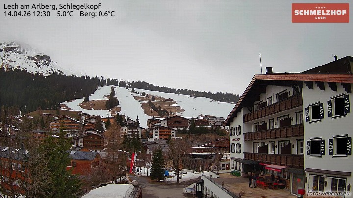 Archiv Foto Webcam Lech: Hotel Schmelzhof