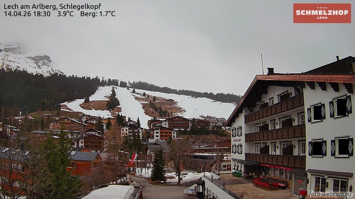 Archiv Foto Webcam Lech: Hotel Schmelzhof
