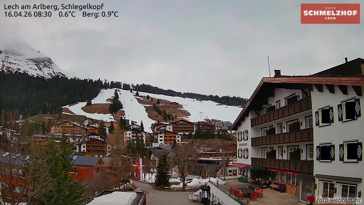 Archived image Webcam Hotel Schmelzhof (Lech)